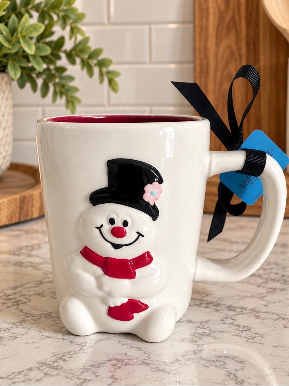 Rae Dunn Frosty The Snowman Double Sided Mug Everyone’s Favorite Snowman Mug NWT